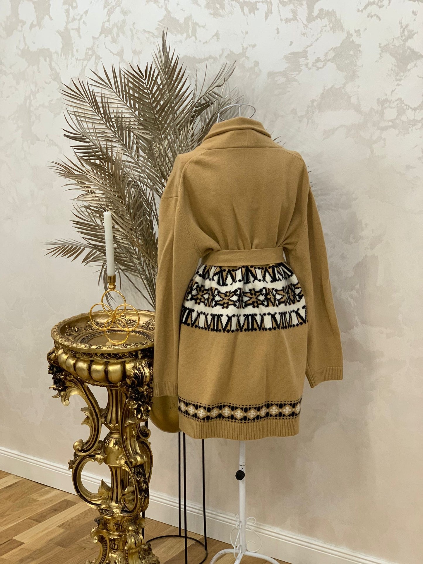 Cardigan rochie din lana alpaca
