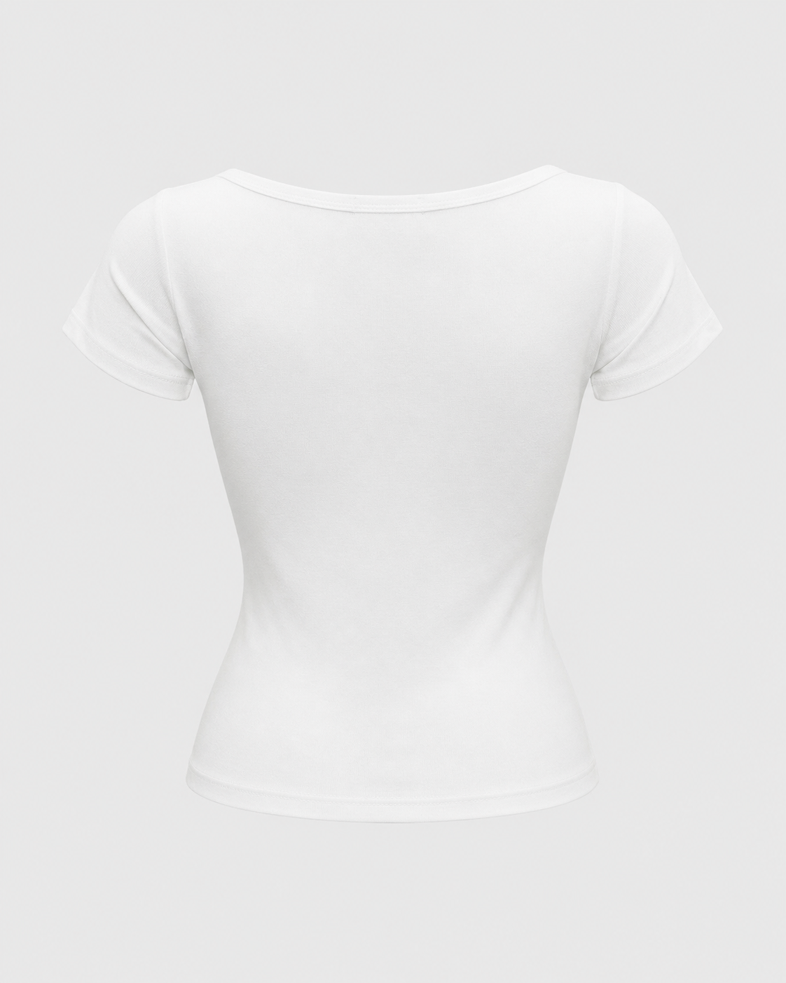 Tricou alb din bumbac cu nasturi bijuterie si detalii strass