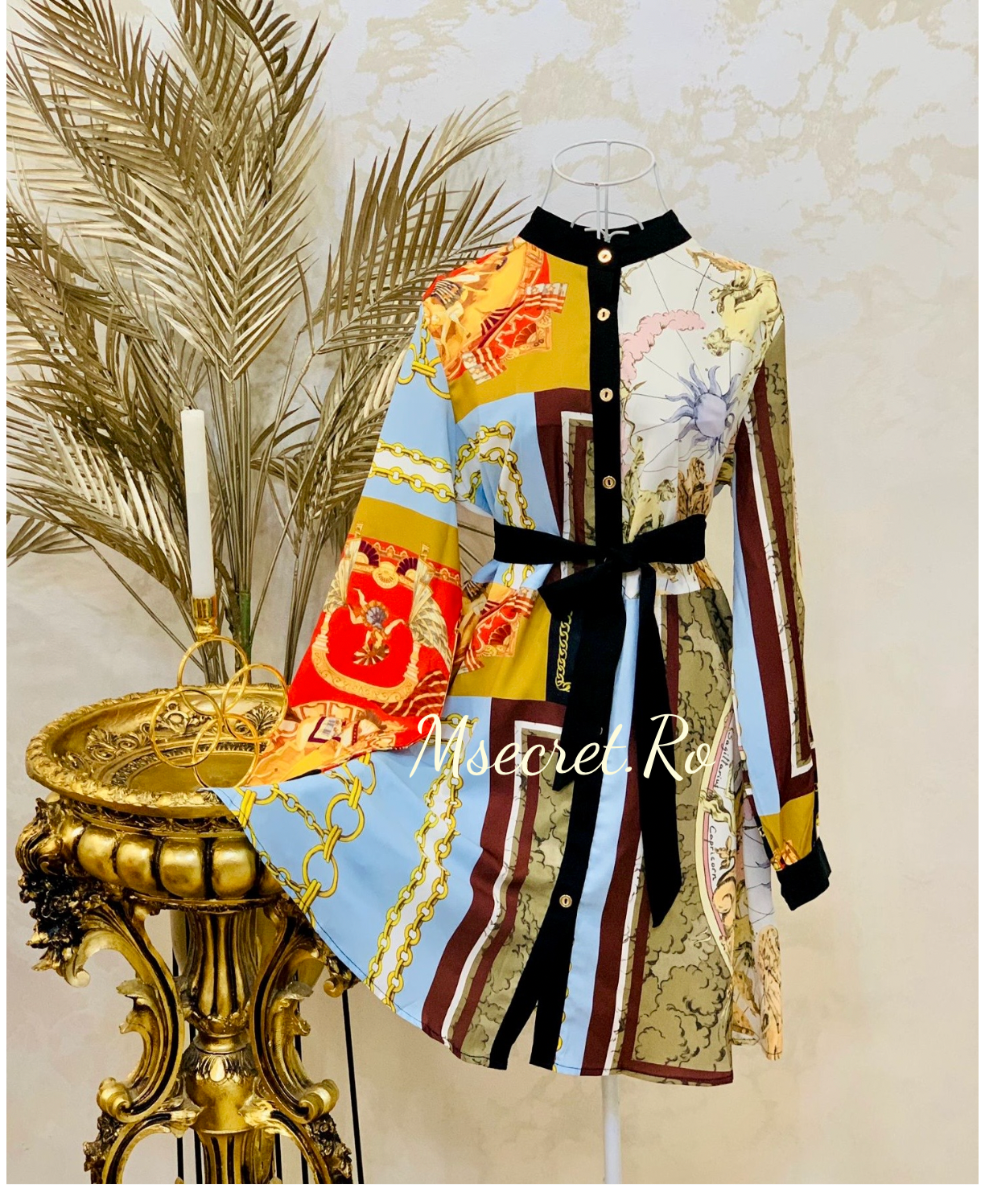 Rochie scurta cu maneca lunga Hor