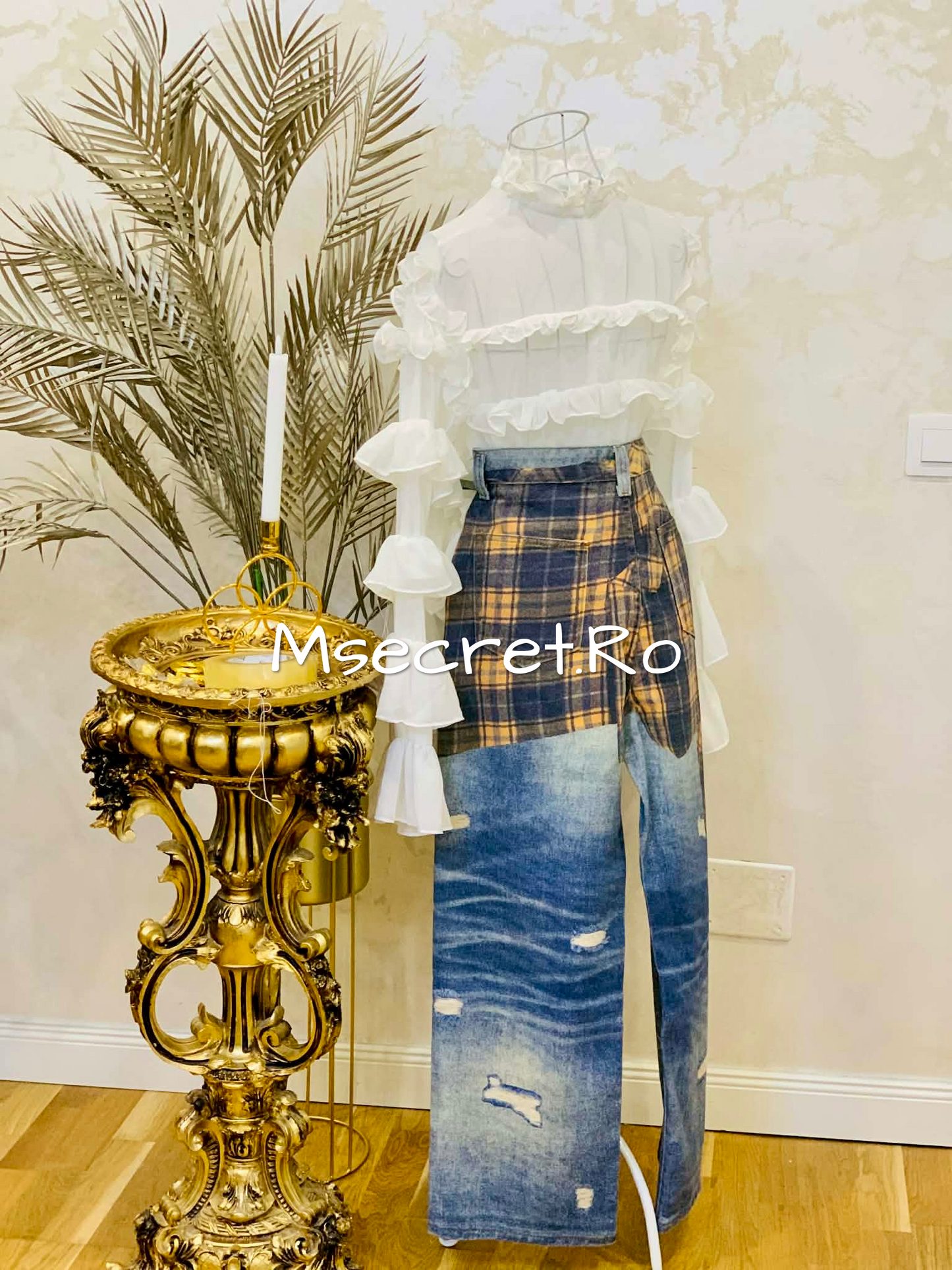 Blugi cu pietre Cora