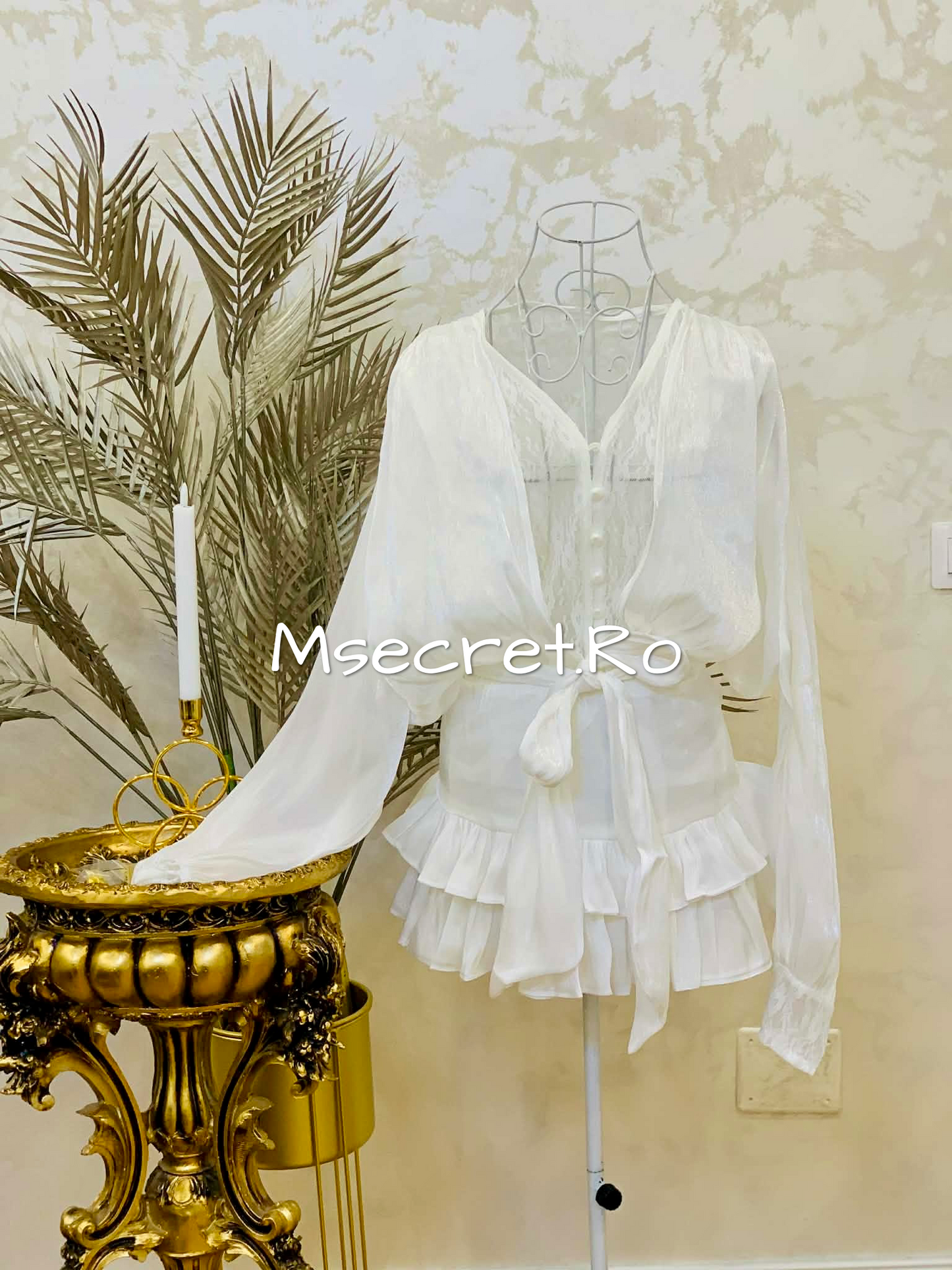 White dress with lace