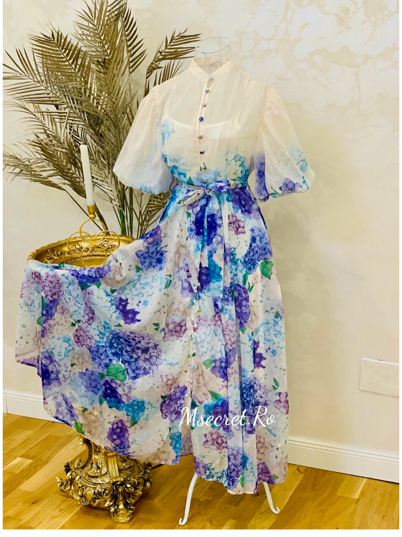 Rochie midi cu flori