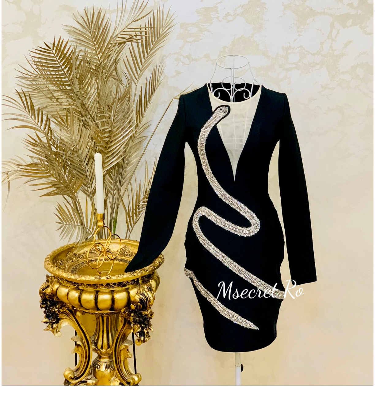 Rochie bandage cu pietre