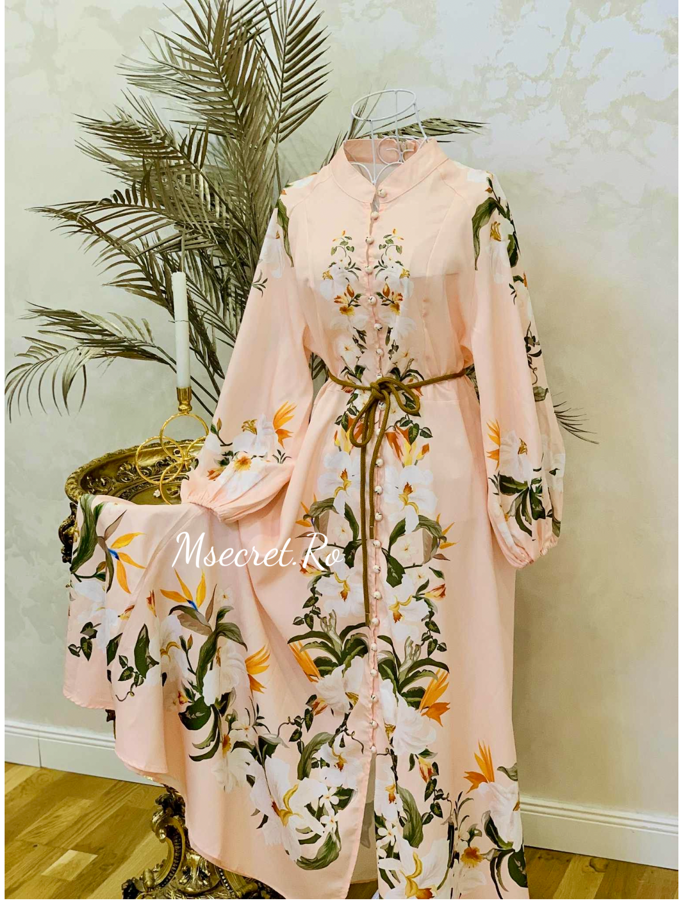 Rochie midi cu flori