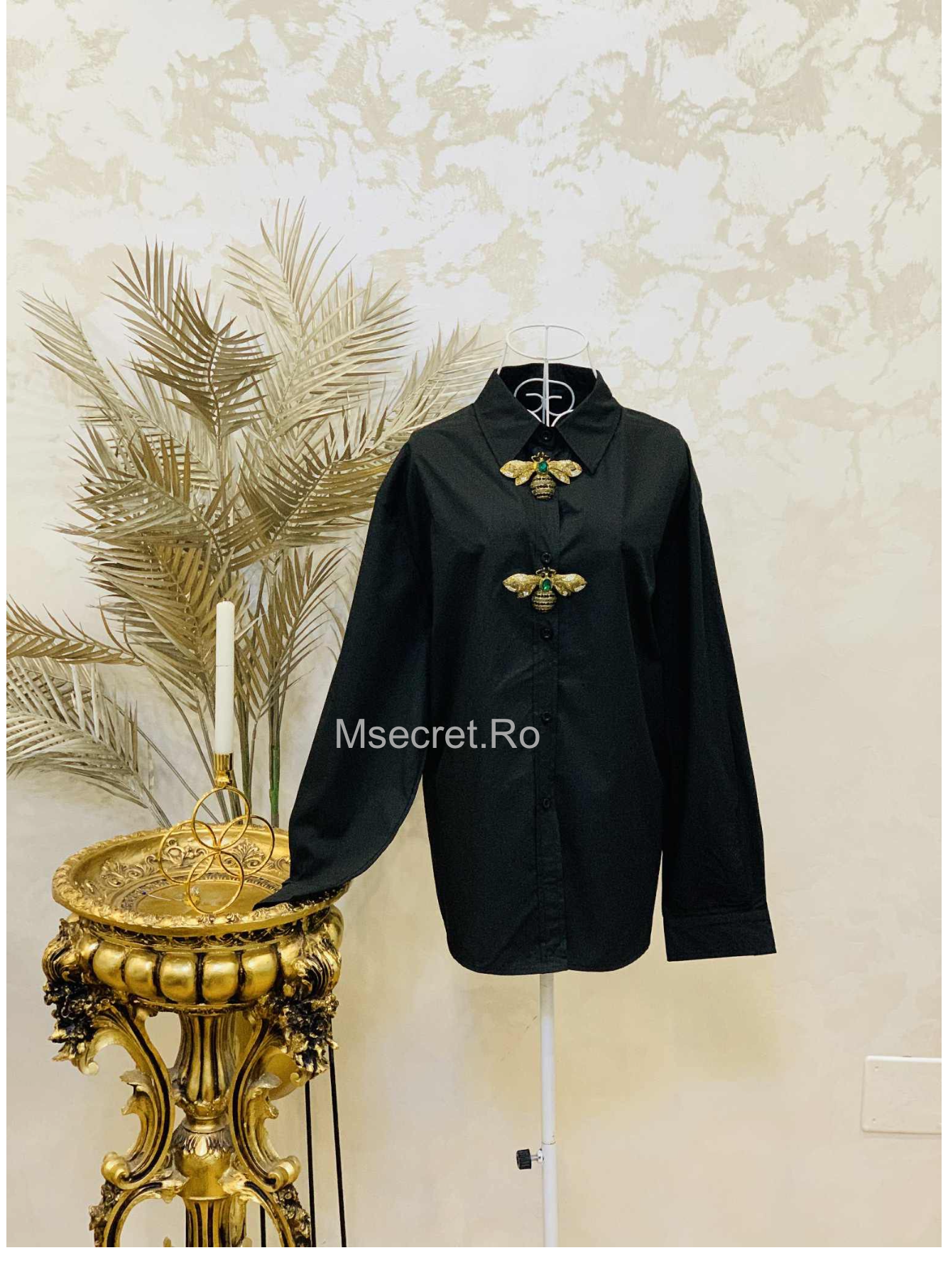 Camasa neagra din bumbac