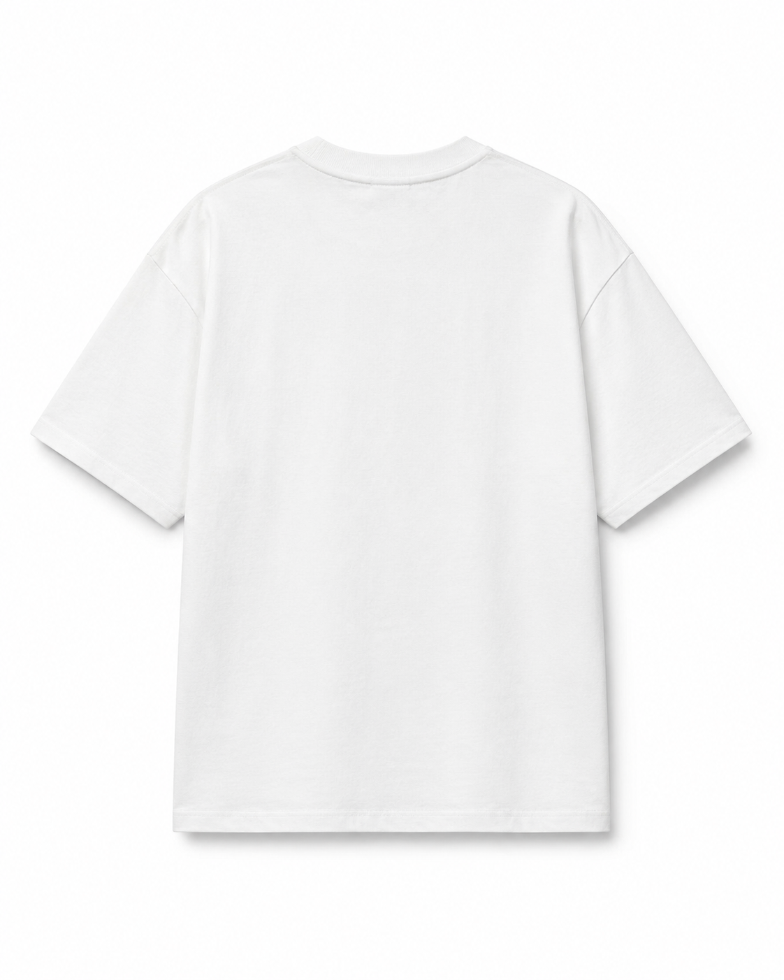 Tricou alb din bumbac cu imprimeu fashion