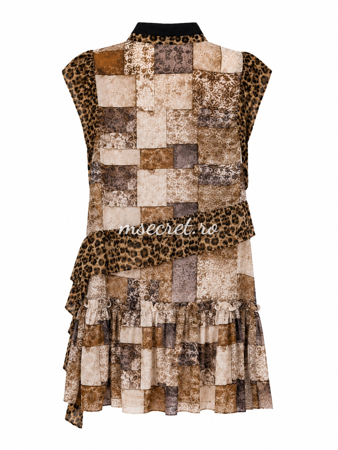 Rochie cu volane asimetrice