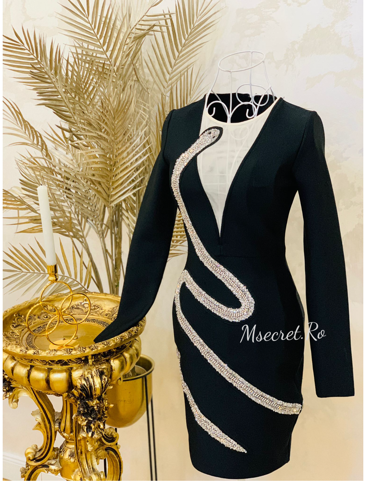 Rochie bandage cu pietre