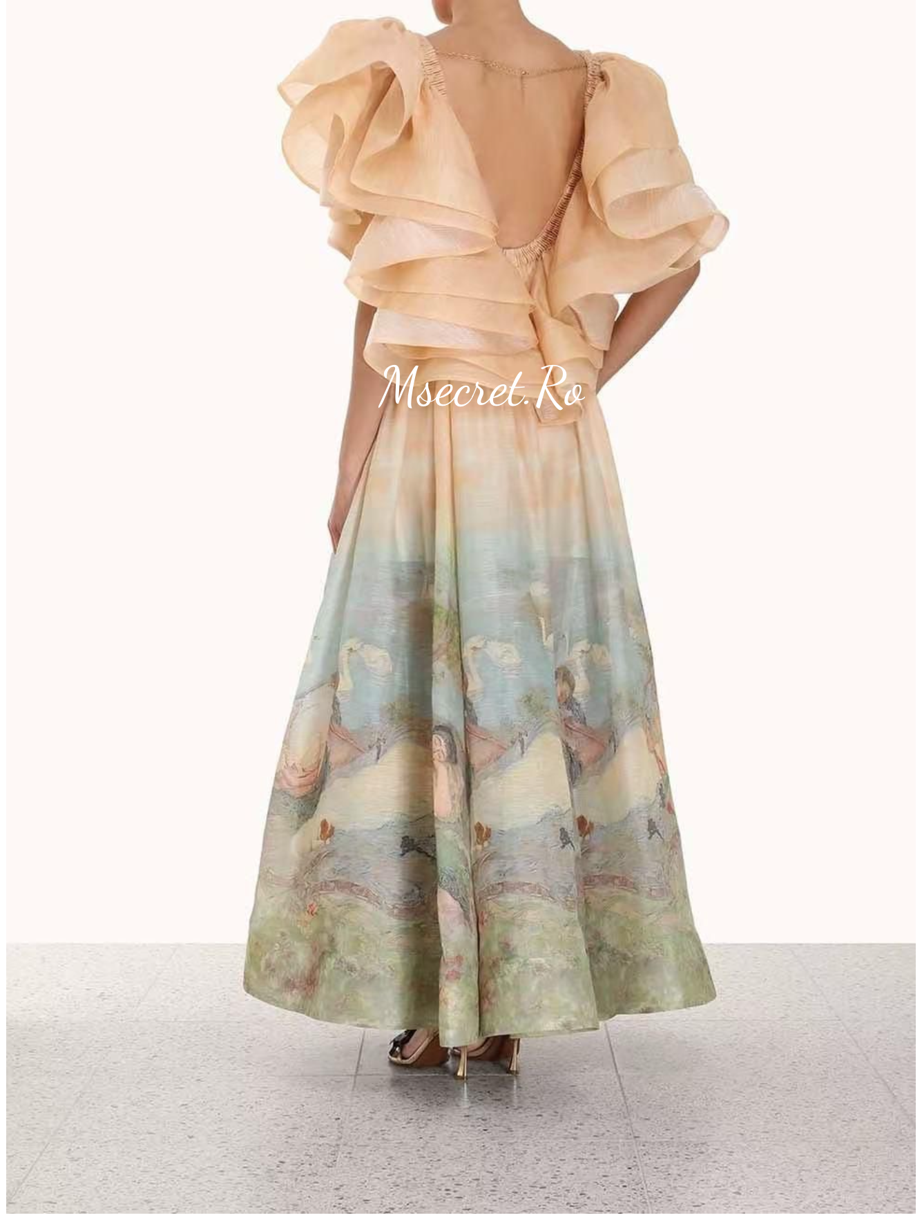 Rochie maxi din in Anemona am