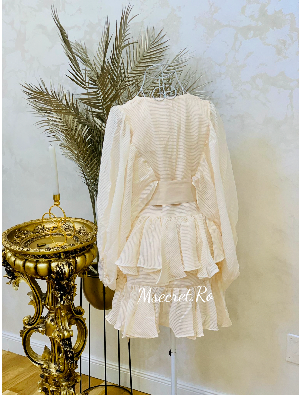 Rochie cu volane Ivory
