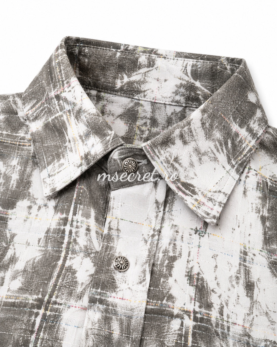 Oversized grey shirt with artistic print