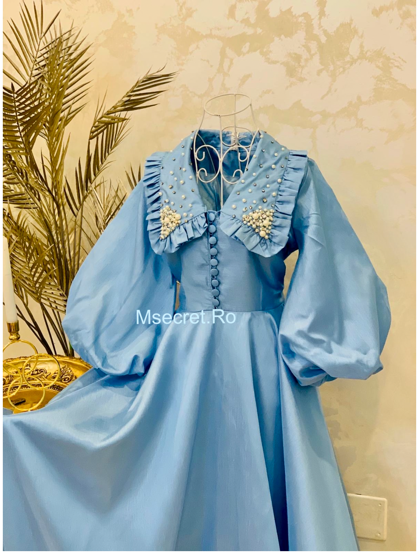 Rochie midi imperial blue