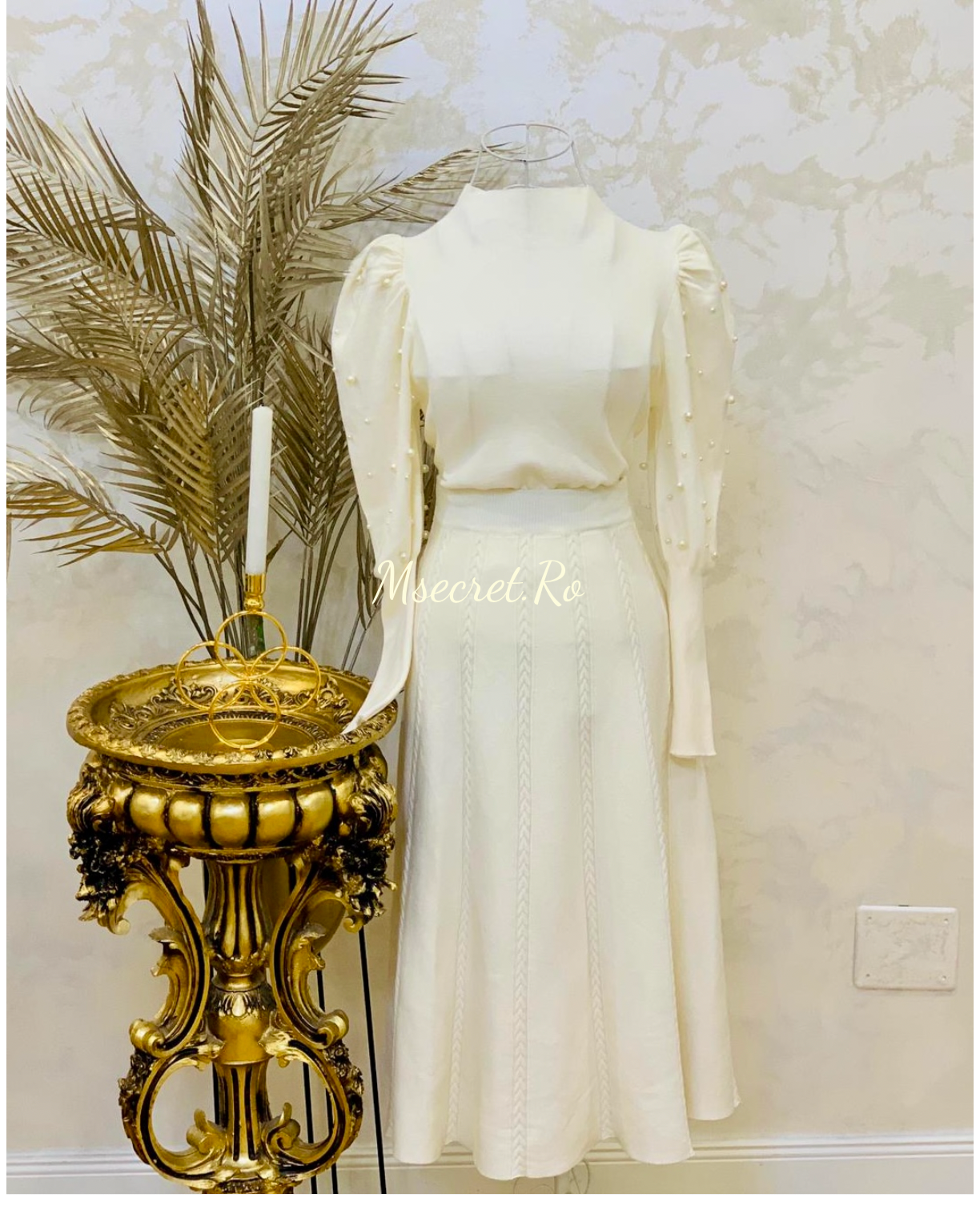 Compleu din Tricot și Bumbac cu Design Elegant