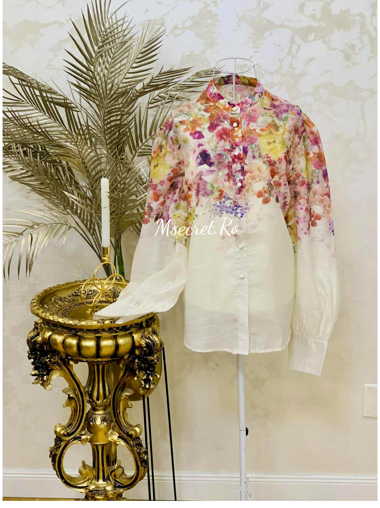 Compleu floral cu fusta lunga