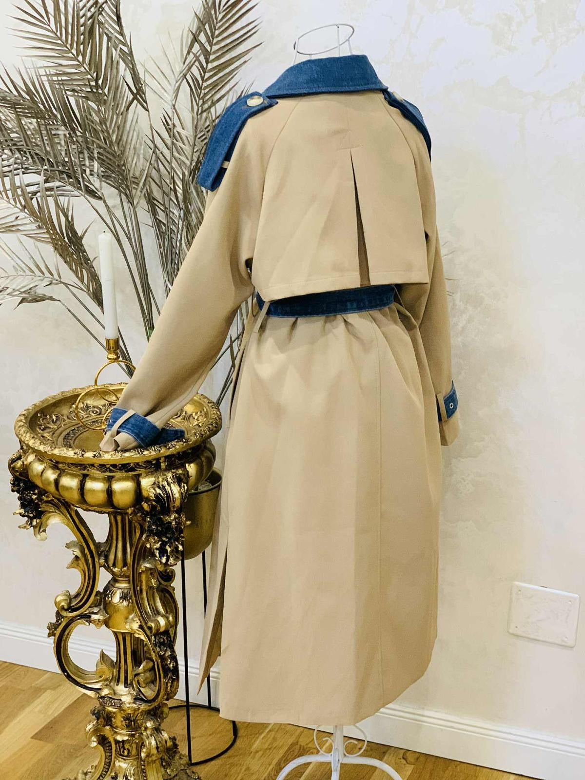 Trench bej cu denim Dora