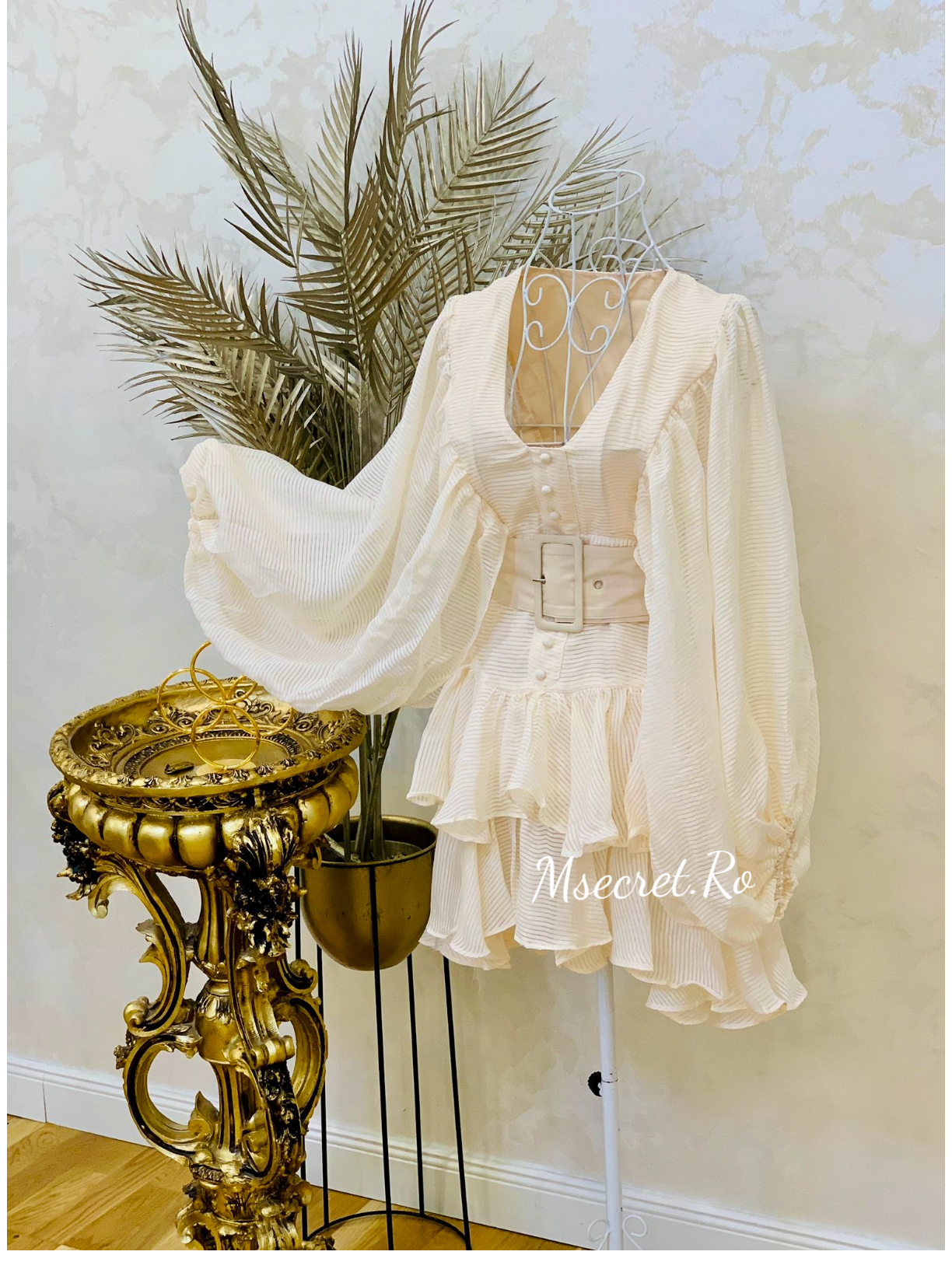 Rochie cu volane Ivory