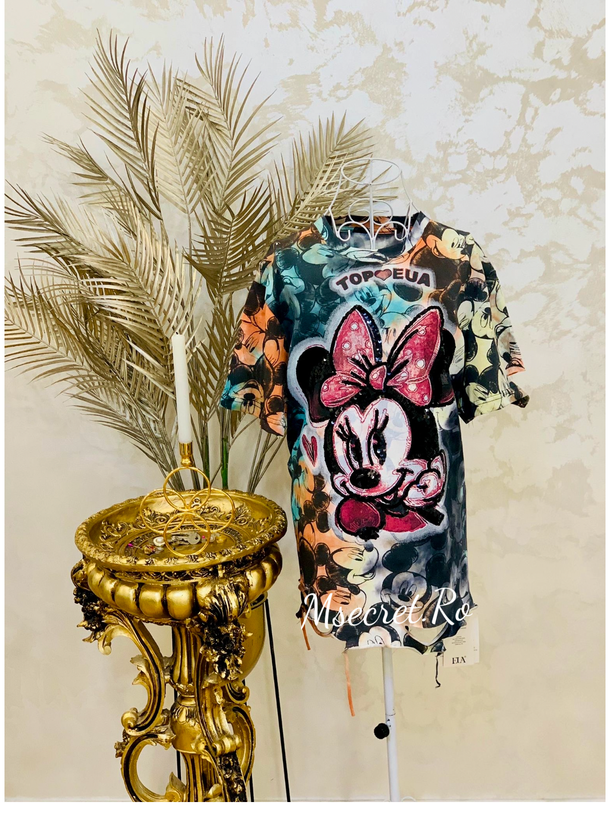 Compleu bumbac cu pantaloni scurti si tricou