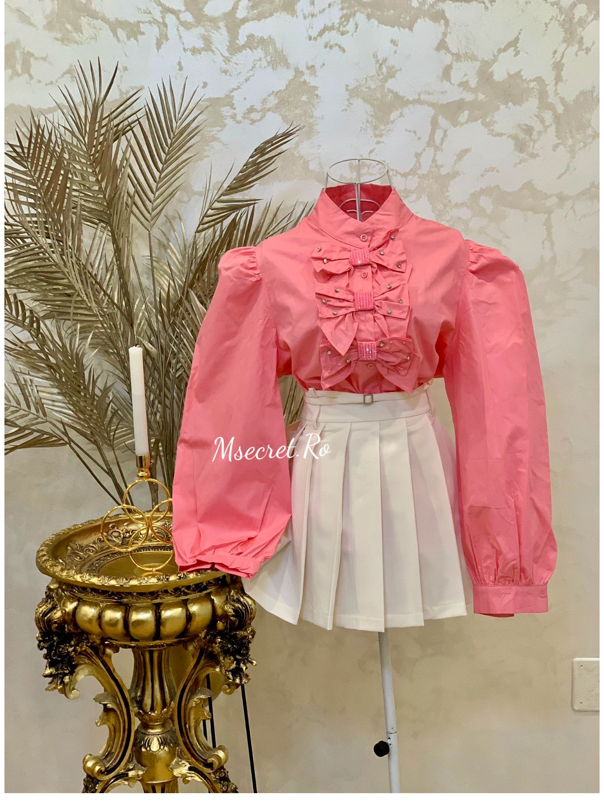 Camasa din bumbac cu fundite