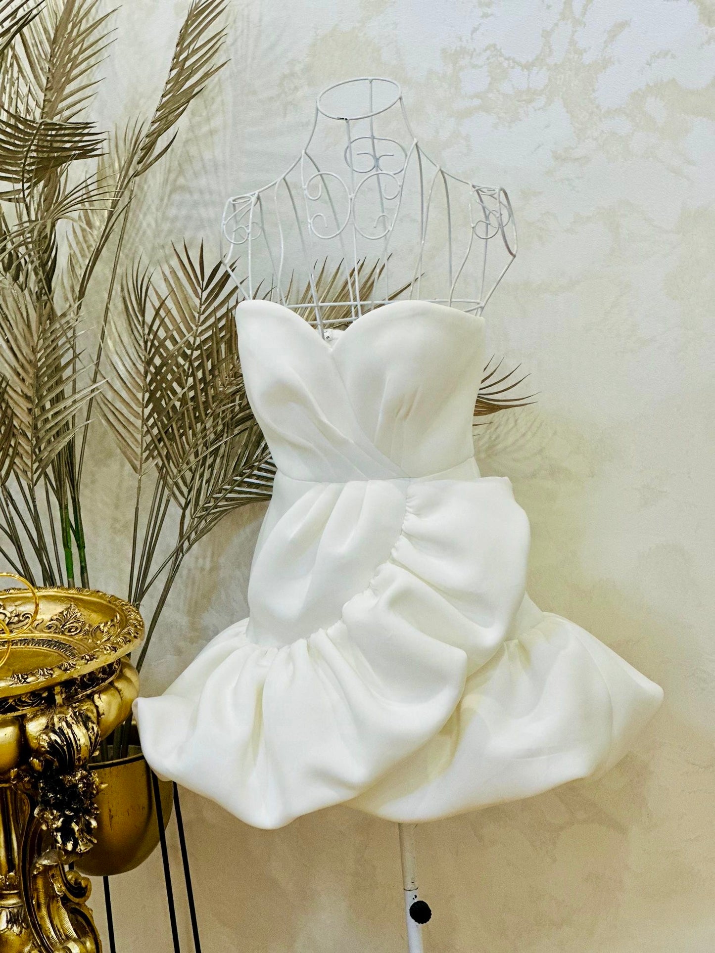 Rochie mini alba