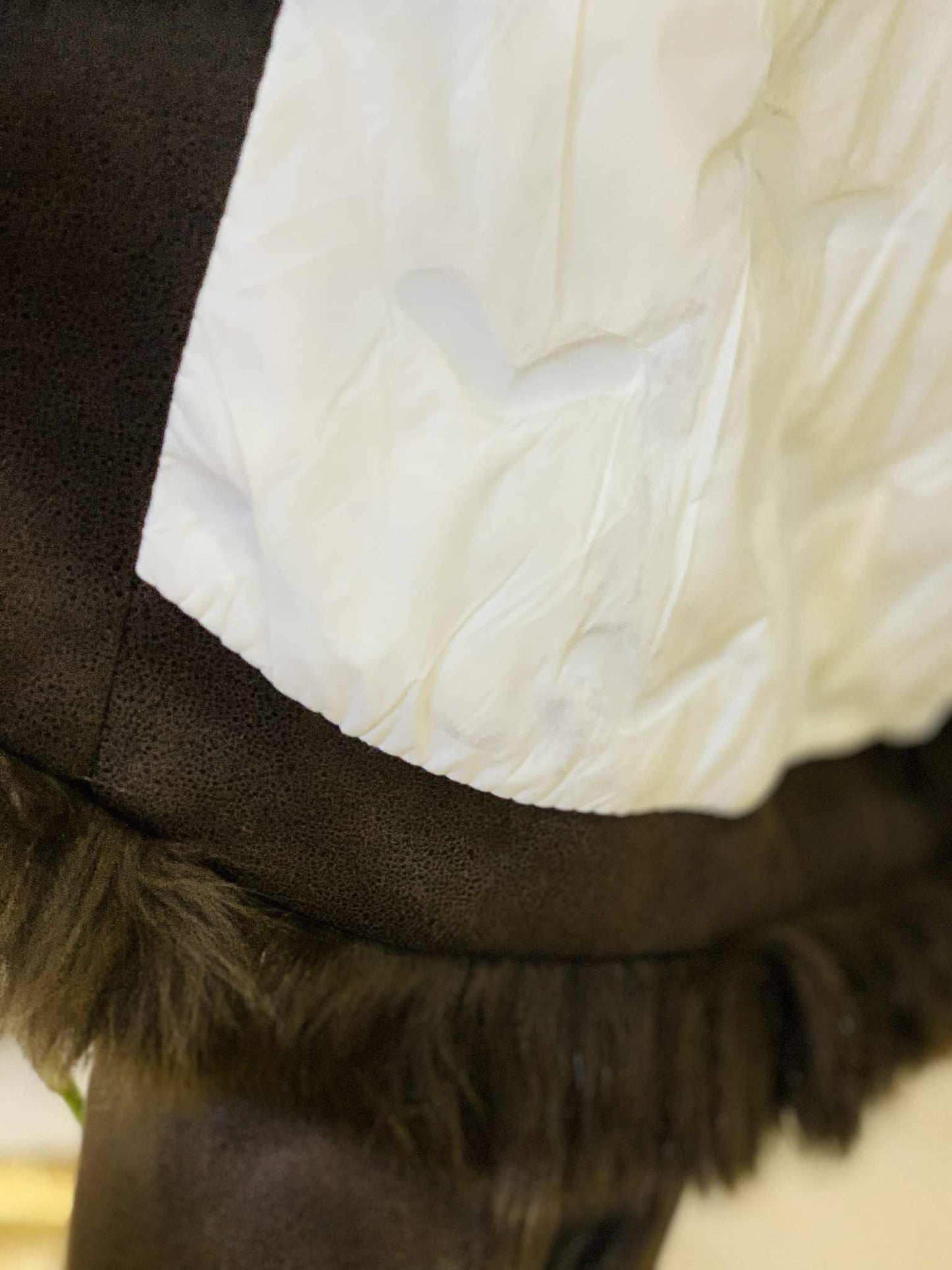 Jacket with fox fur