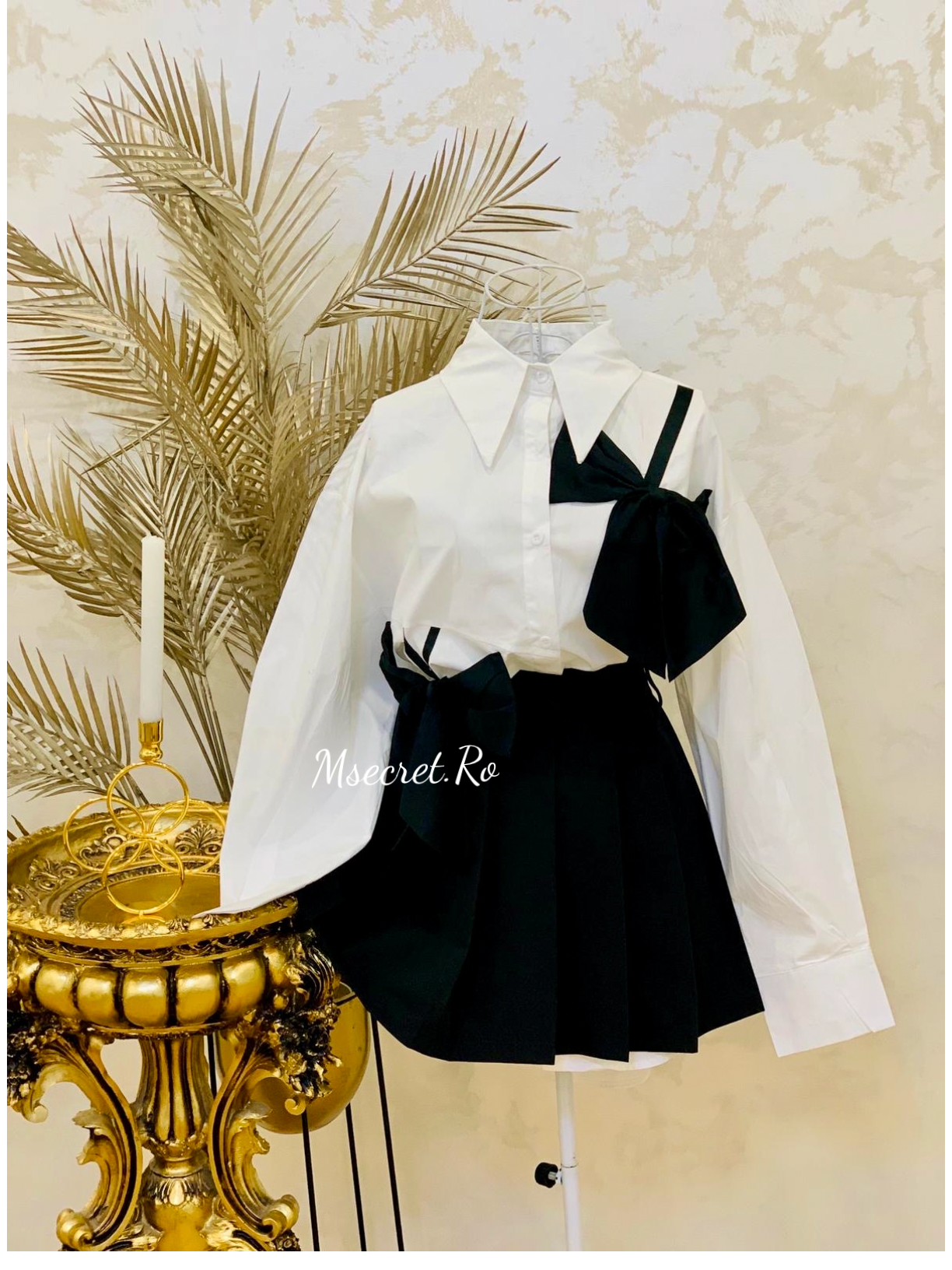 Camasa din bumbac cu fundite