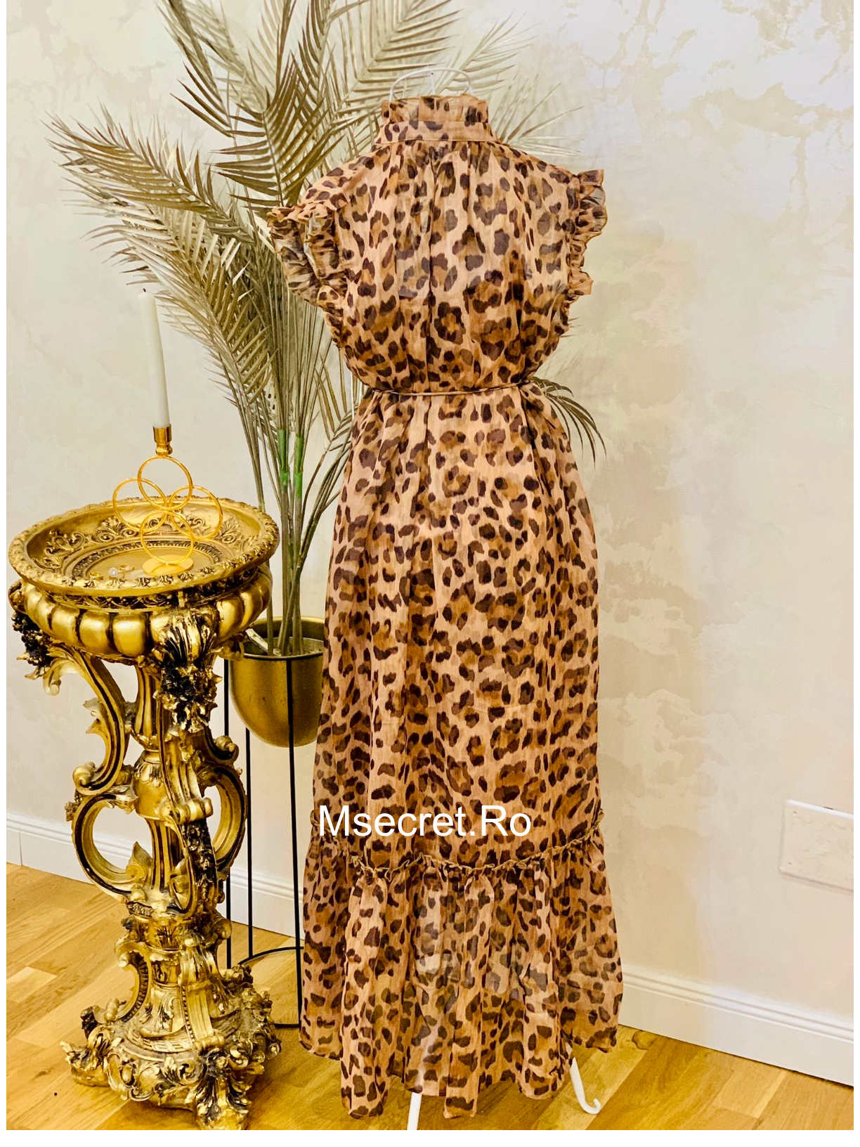 Rochie din matase animal print