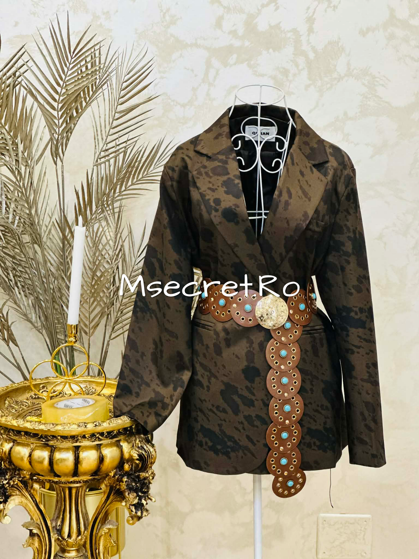 Sacou cu imprimeu statement