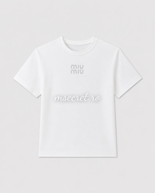 White cotton t-shirt
