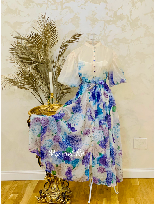 Rochie midi cu flori