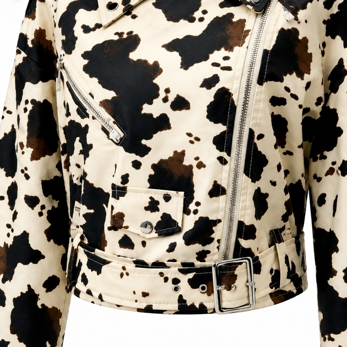 Geaca din piele animal print