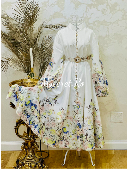 Rochie midi cu flori