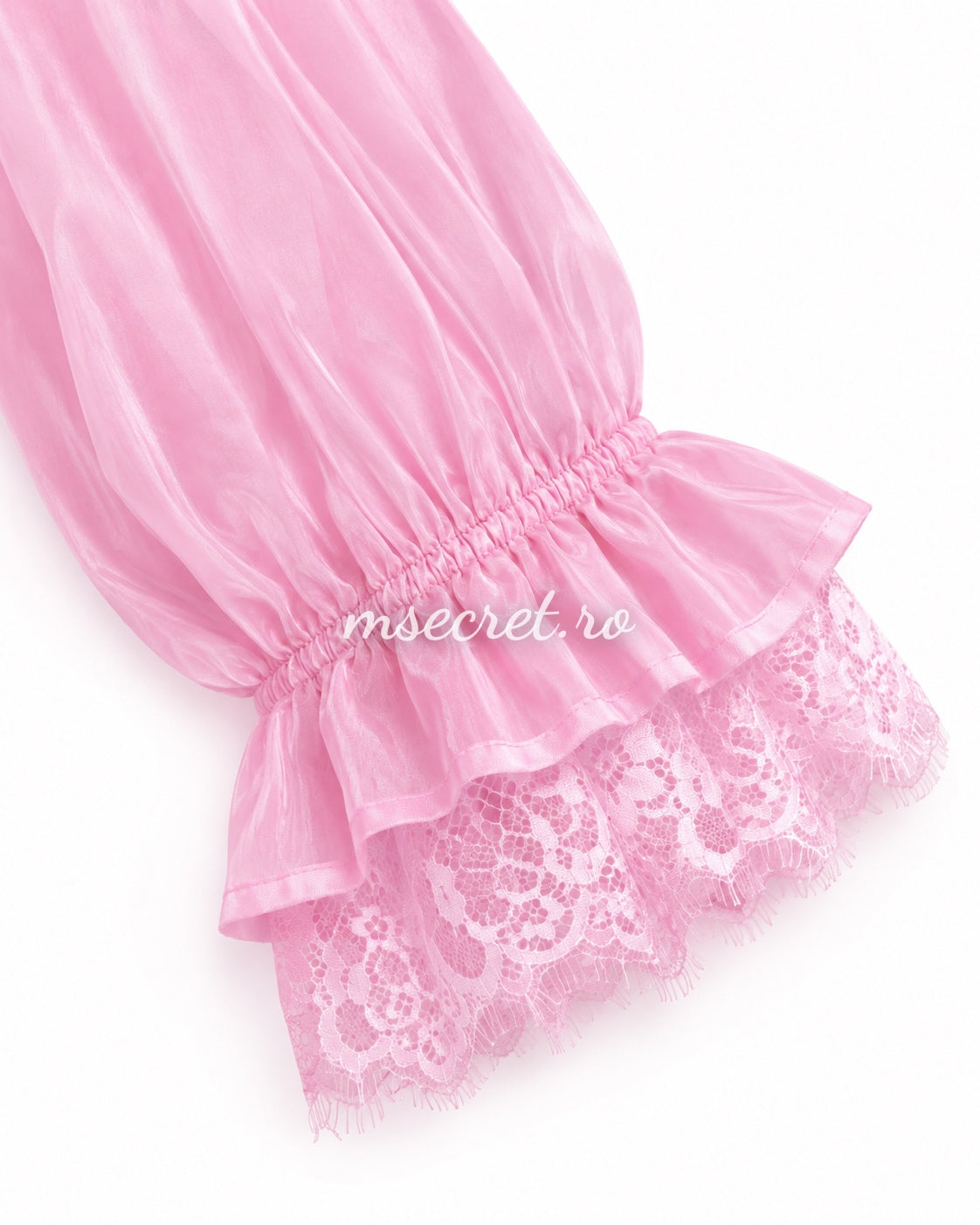 Pink jacket with lace and hood