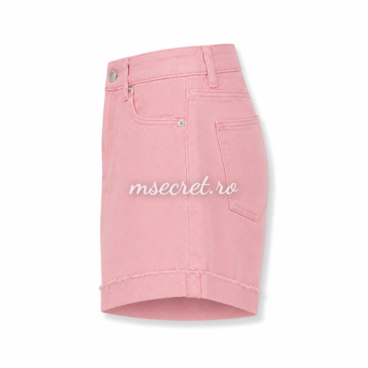 Pantaloni scurti din denim roz
