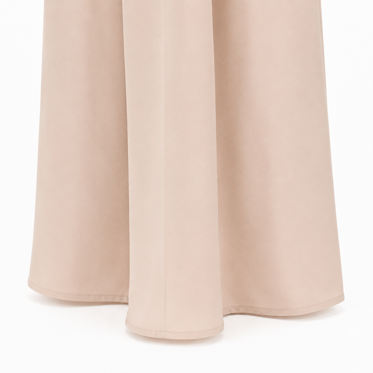 Compleu elegant bej cu top din dantela si pantaloni palazzo