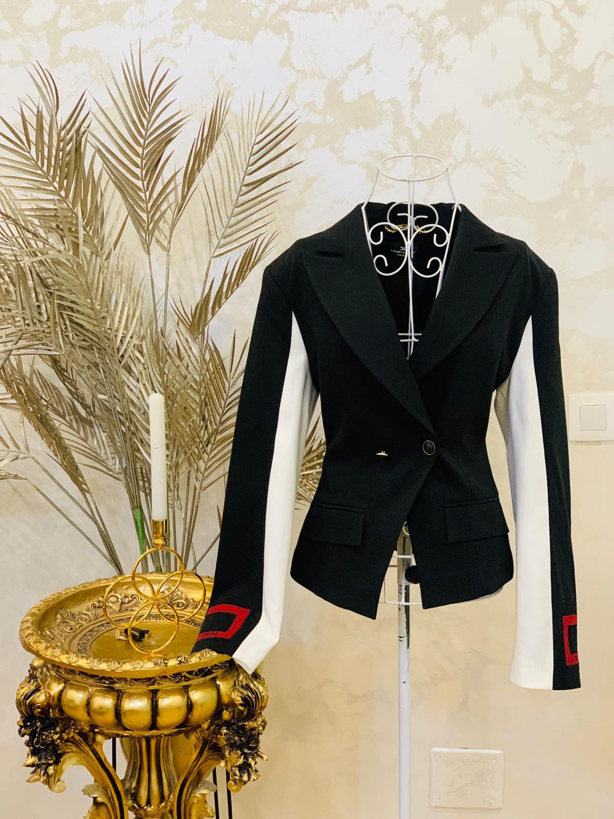 Sacou negru cu 2 culori