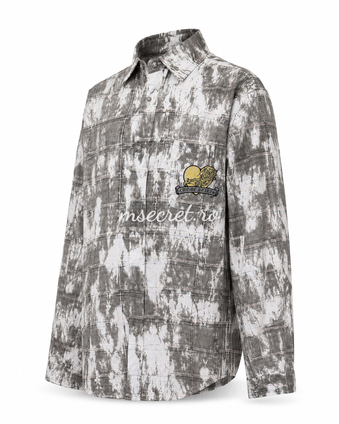 Oversized grey shirt with artistic print