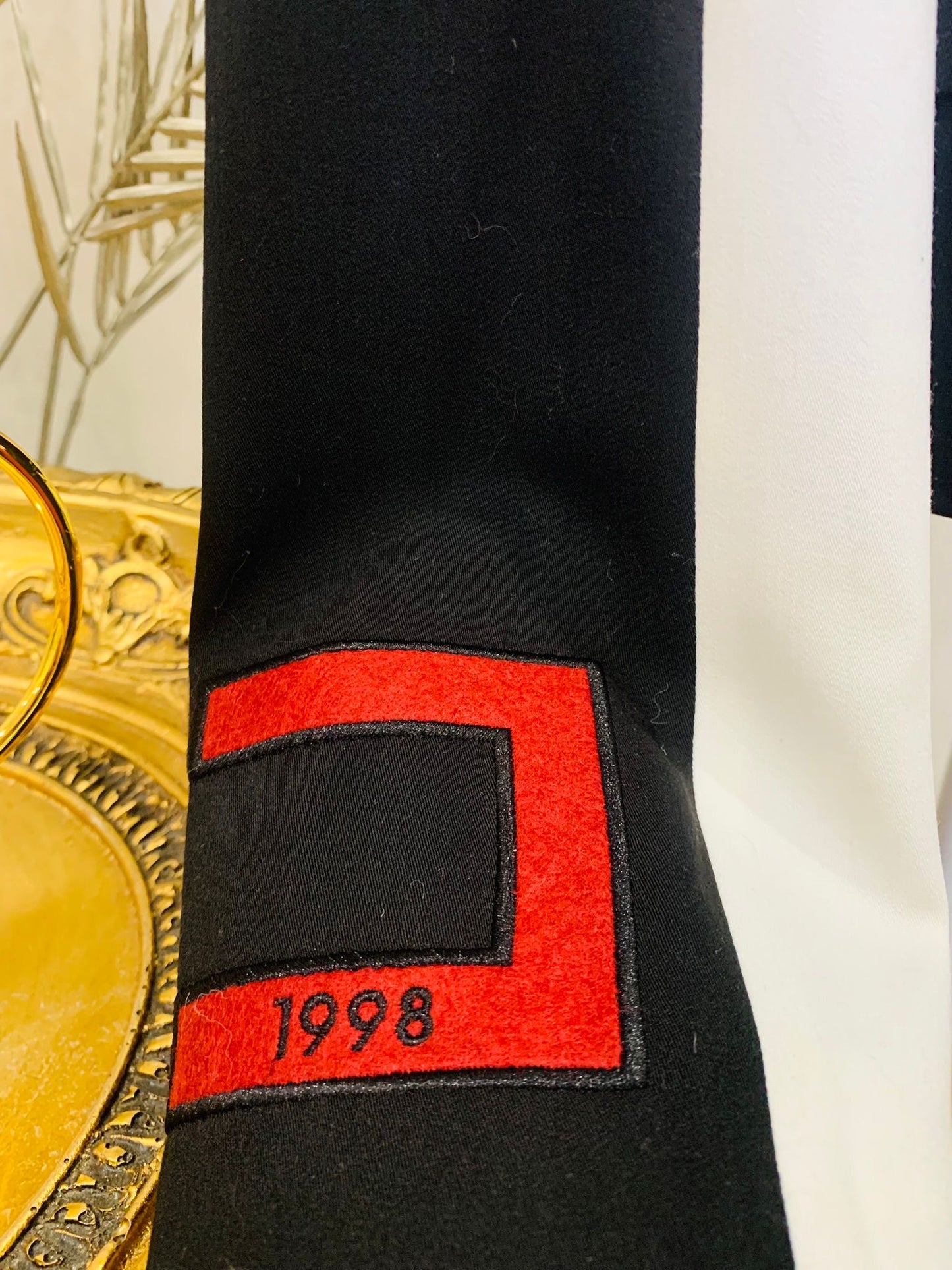 Sacou negru cu 2 culori