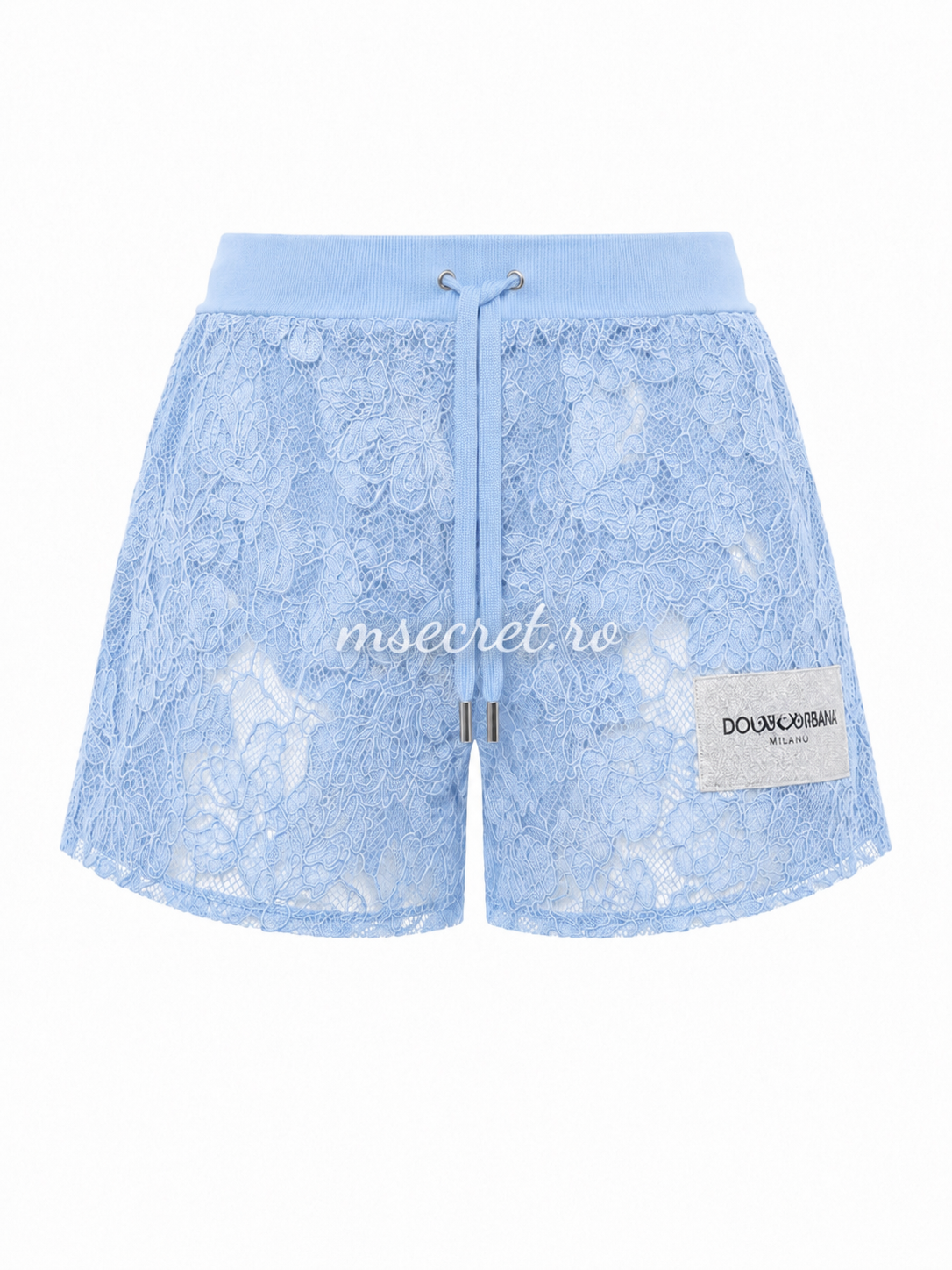 Blue floral lace set with jacket and trousers