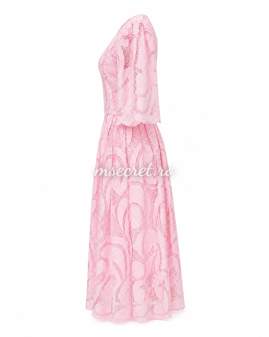 Elegant pink premium lace set