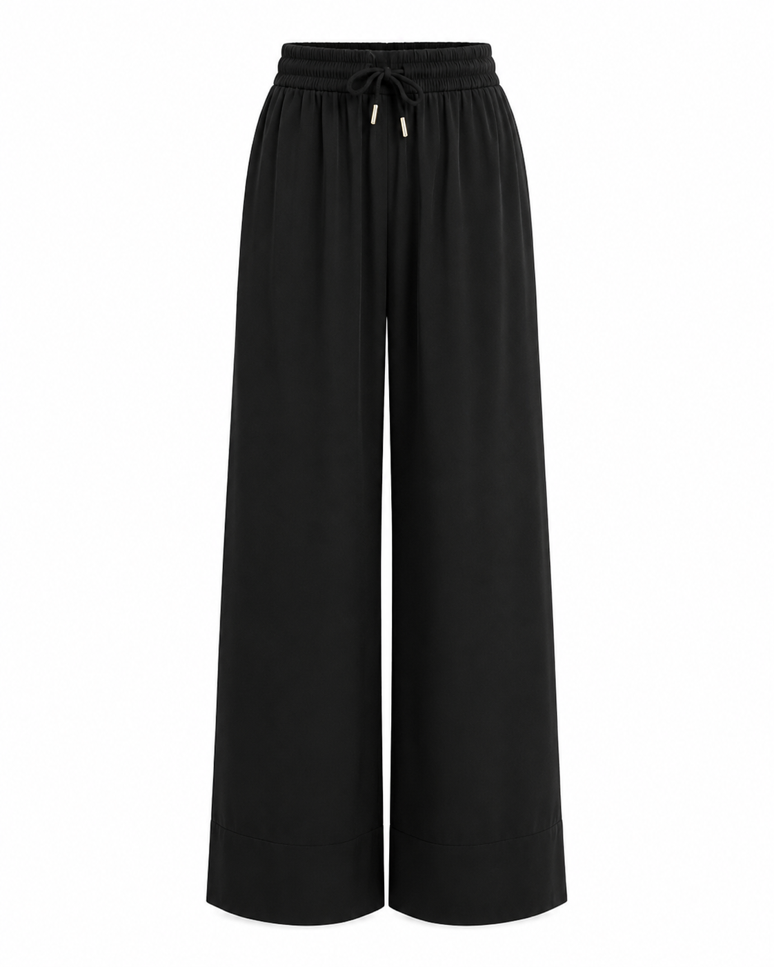 Compleu negru din in cu pantaloni lungi si camasa