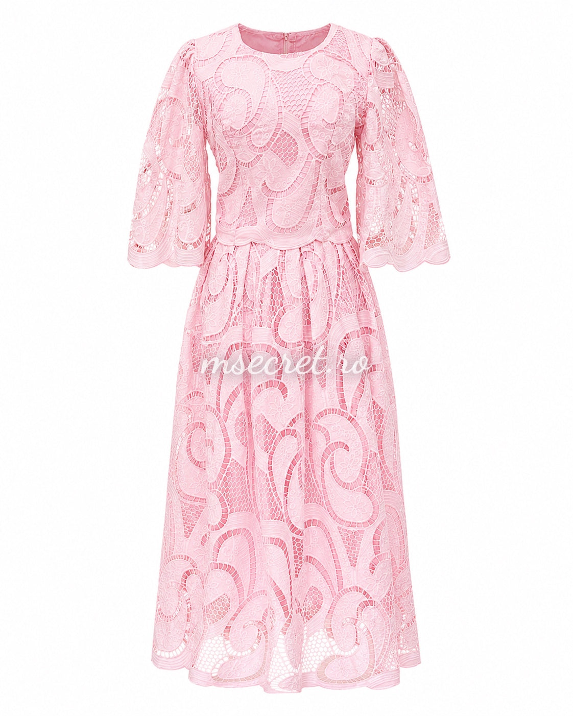 Elegant pink premium lace set