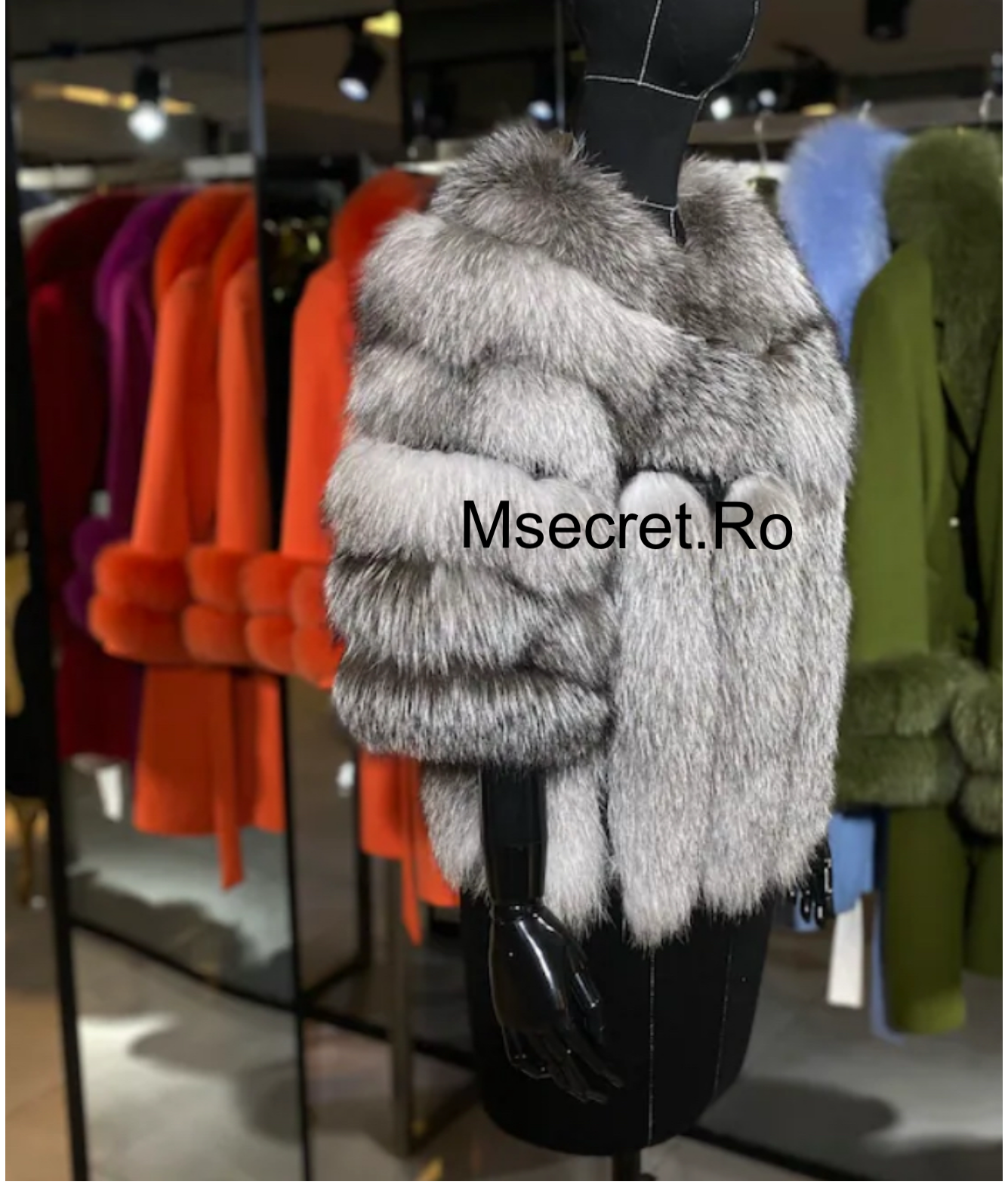 Haina de blana naturala de vulpe