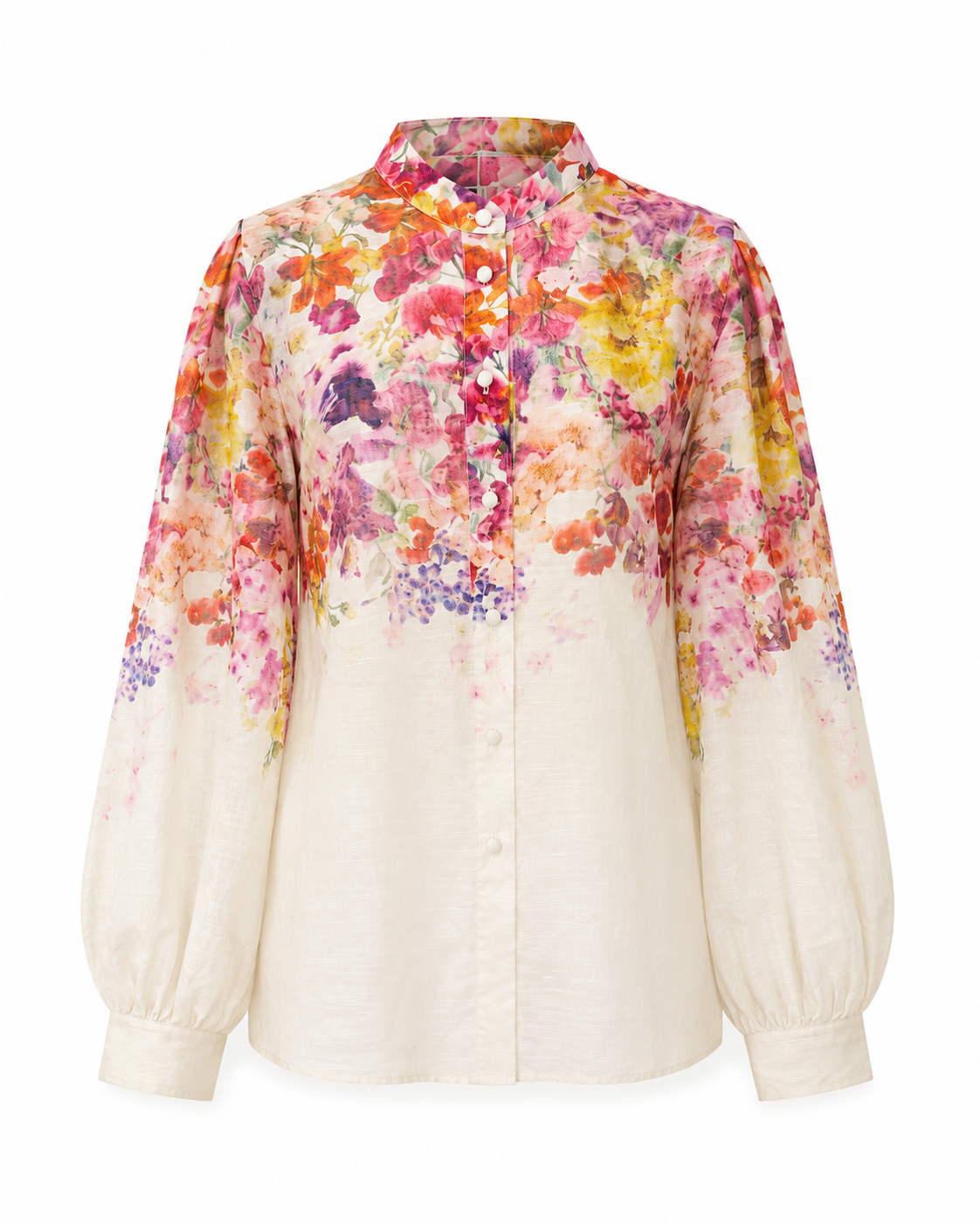 Compleu maxi din in cu imprimeu floral