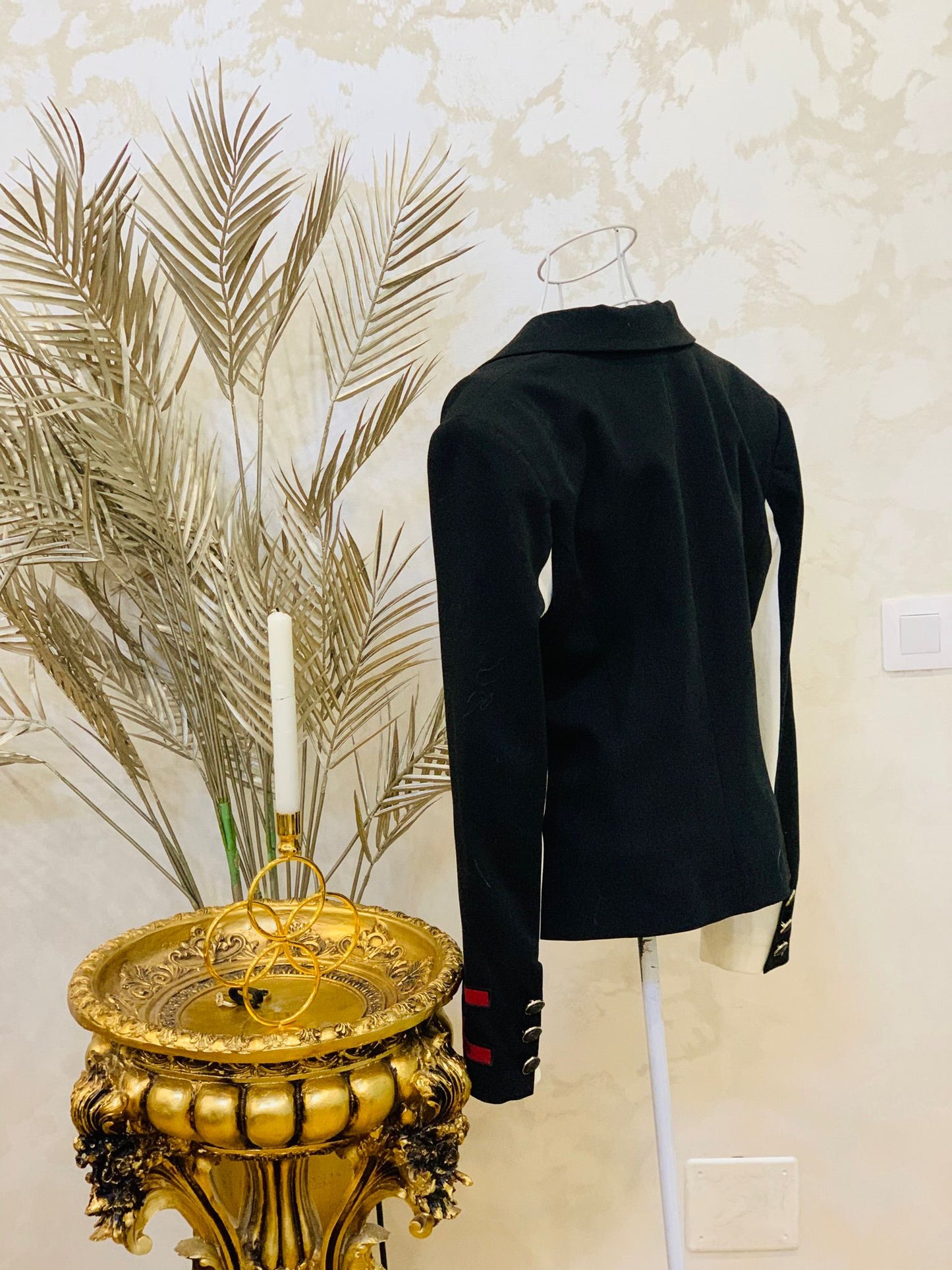 Sacou negru cu 2 culori