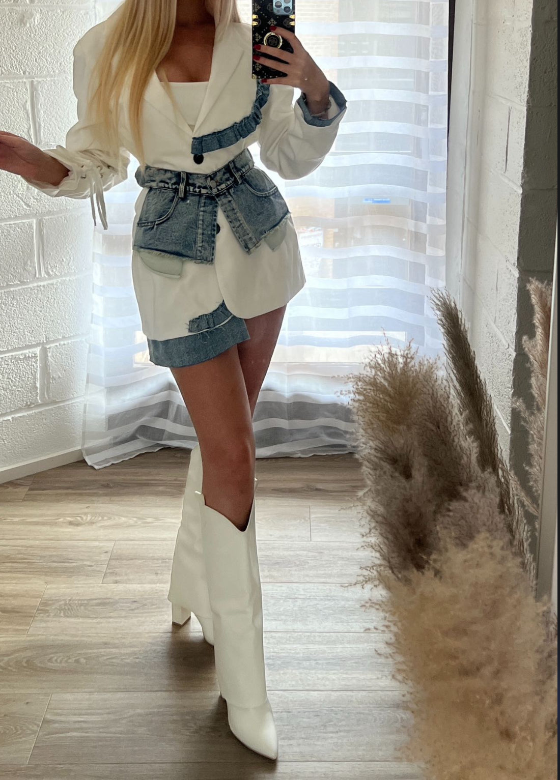 Denim shirt dress