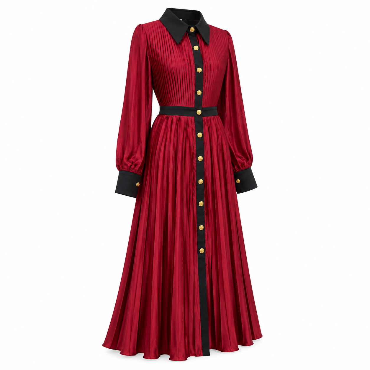 Rochie visinie midi din material satinat premium