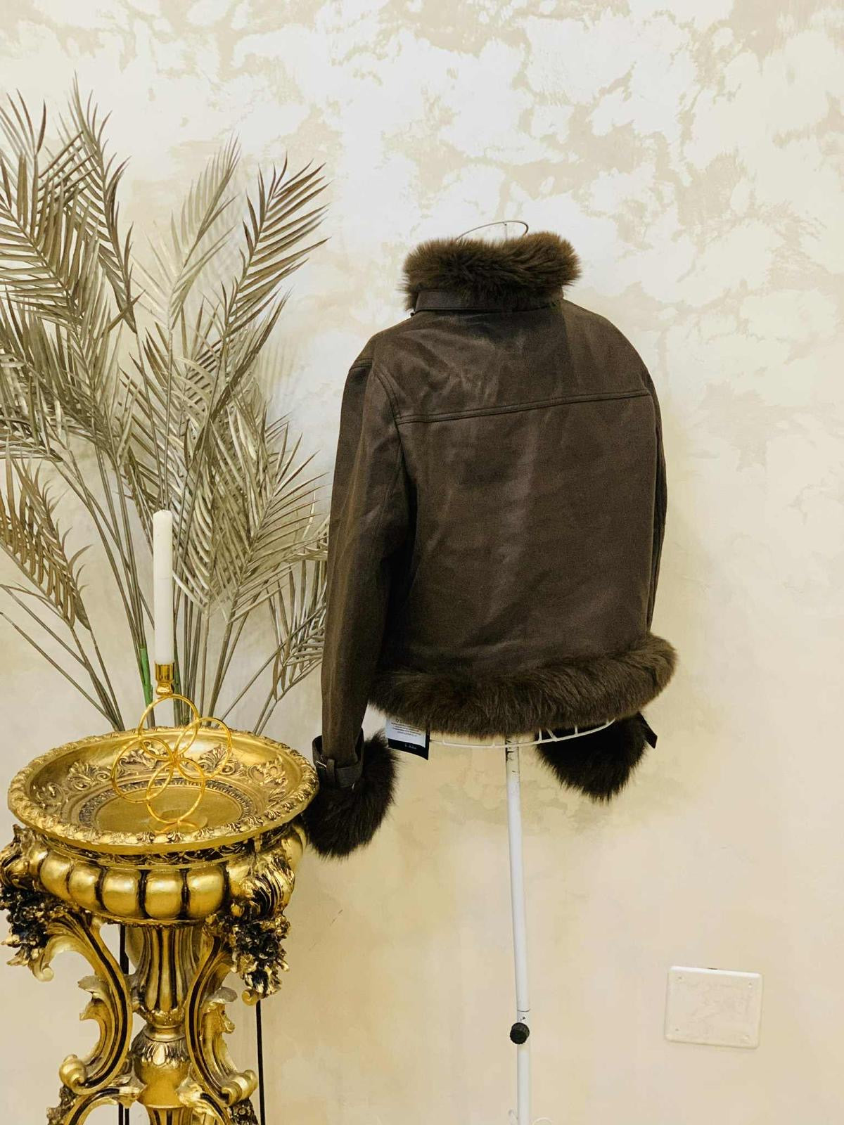 Geaca cu blana de vulpe