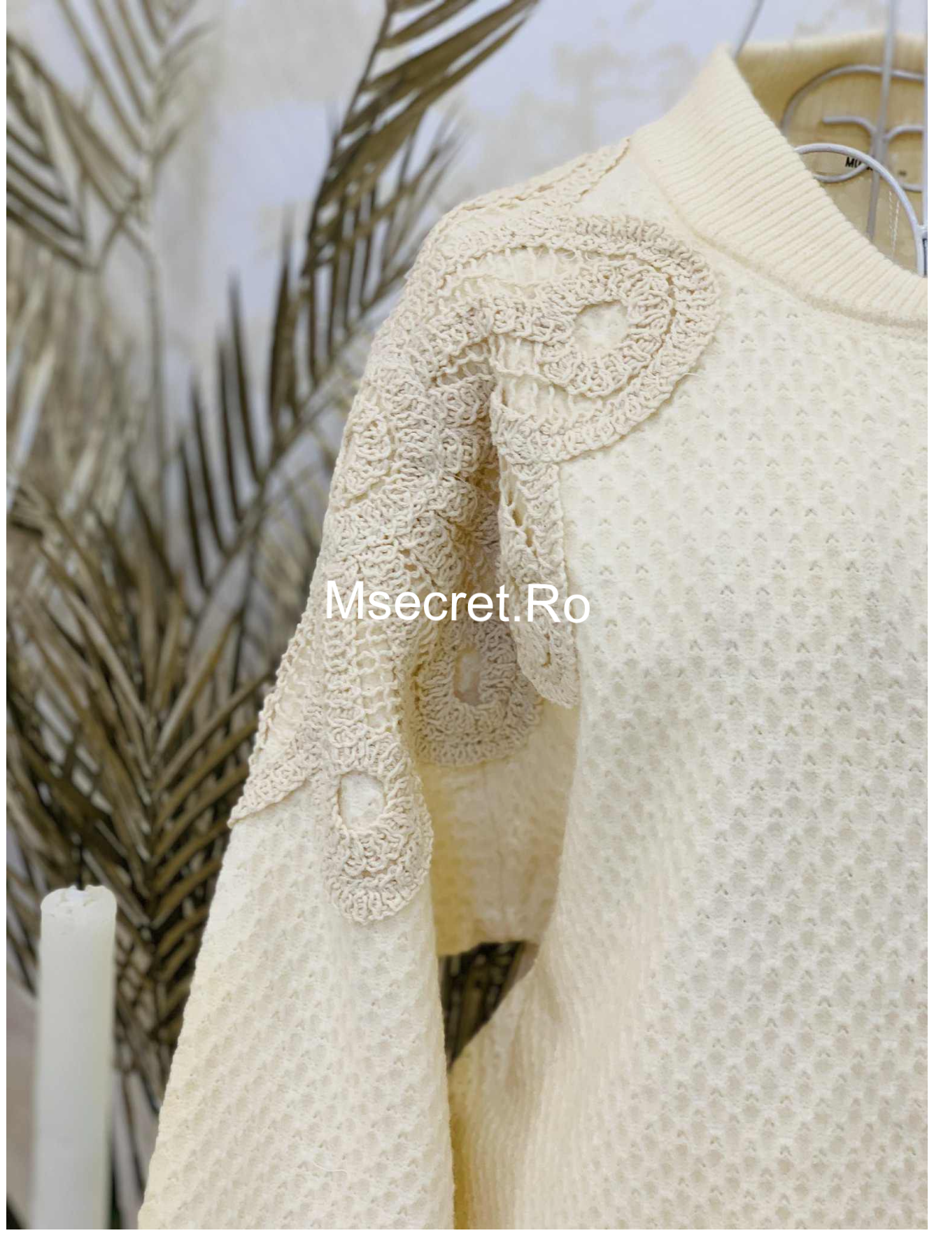 Compleu din lana cu cardigan si pantaloni lungi