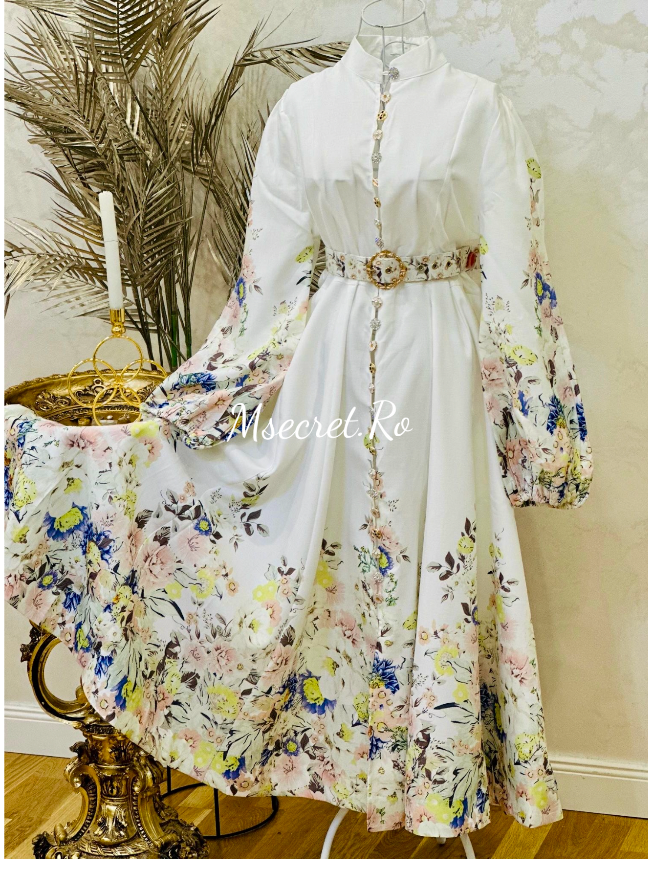 Rochie midi cu flori