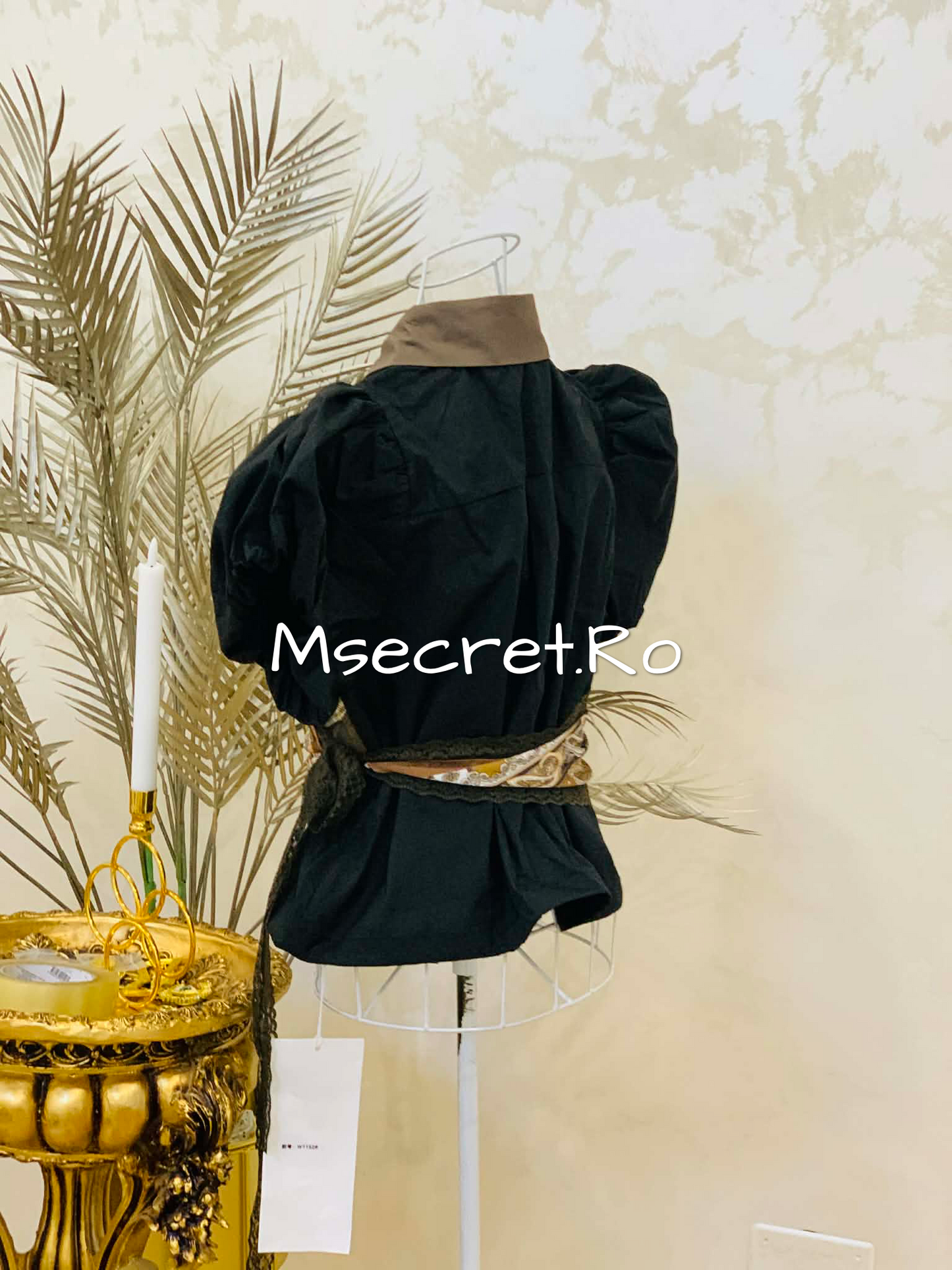 Camasa neagra cu maneca scurta